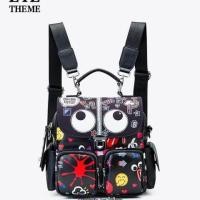 ราคา กระเป๋าเป้หนังช่องหน้า3in1 eye theme 1750 (20560815811)