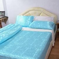 ราคา ชุดผ้าปูที่นอน ผ้าแพร Satin แบบรัดมุม ขนาด 6 ฟุต มี 6 สี (10991722947)