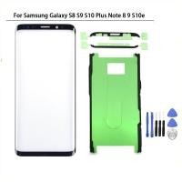 ราคา อะไหล่แผงกระจกหน้าจอสัมผัสสำหรับ Samsungกระจกหน้า สติกเกอร์ เครื่องมือสำหรับ Samsung Galaxy S8 S9 S10 Plus Note 8 9 10 Plus S10e (10419317850)