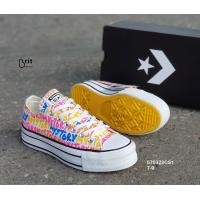ราคา Converse CHUCK TAYLOR ALL STAR DOUBLE STACK LIFT OX รองเท้าผ้าใบผู้หญิง รหัส 570322C (7202382454)
