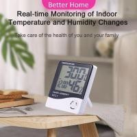 ราคา แบบดิจิตอล LCD แบบดิจิตอล เครื่องวัดอุณหภูมิและความชื้น Digital Temperature Meter (7641038867)