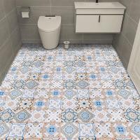 ราคา สติ๊กเกอร์ติดพื้นในห้องน้ำวอลเปเปอร์กันน้ำกันลื่นสติ๊กเกอร์ติดผนัง PVC ห้องน้ำห้องครัวกระเบื้องปูพื้นกันลื่น (11739041983)