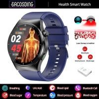 ราคา Health Laser Therapy Smart Watch Blood Sugar Watch Smart Bluetooth Call Uric Acid Blood Lipid Blood Pressure Monitor Smartwatch (20721694242)