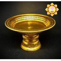 ราคา พานทอง พานรัตนโกสินทร์ อลูมิเนียม ขนาดกลาง (7548689680)