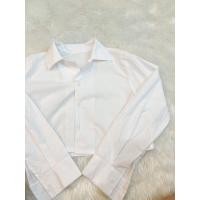 ราคา Good Luck y พร้องส่ง เสื้อครอป ผ้าคอตตอนแขนยาว กระดุมหน้า (7918033046)