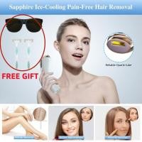 ราคา IPL Hair Removal for Women and Men Laser Permanent 3 in 1 Face Leg Arm Back Whole Body Hair Remover 999999 Flashes Hair Cleared Home Use Device (17837188204)