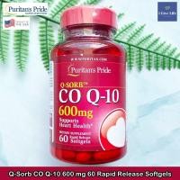 ราคา โคคิวเท็น Q SORB CoQ10 600 mg 30 or 60 Rapid Release Softgels Puritans Pride Q10 คิวเทน โคเอนไซม์คิวเทน Q 10 (8854423574)