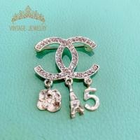 ราคา เข็มกลัดติดเสื้อ ราคาถูกปลีกส่ง New Double Drain Diamond Small Fragrant Cc Accessories High (15823991525)