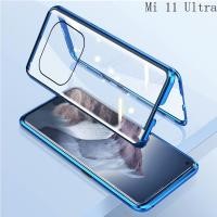 ราคา สำหรับ Xiaomi Mi 11 Ultra แม่เหล็กคู่สองด้าน9H กระจกเทมเปอร์เคสโทรศัพท์สำหรับ Mi 11 Ultra กันชนโลหะกรณี (7994826148)
