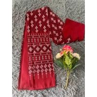 ราคา สไบ ผ้าฝ้ายลายไทย สีไม่ตกผ้าไม่ย่นราคาพิเศษ (21037293640)