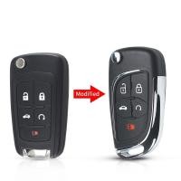 ราคา รถรีโมทพับได้ Xuming ดัดแปลงซองใส่กุญแจสำหรับ Chevrolet 2 3 4 5ปุ่ม Cruze Epica (17048445416)