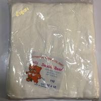 ราคา ผ้าขนหนู ตราหมีคู่ ขนาด 12x12 นิ้ว Cotton100 แพ็ค 1 โหล 12 ผืน (6238836822)