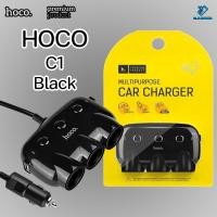 ราคา Hoco C1 Car Charger 2 in 1 ที่ขยายช่องจุดบุหรี่ 3 ช่อง พร้อม USB 2 port ชาร์จเร็ว ที่ชาร์จแบตในรถ ขยายหัวชาร์จในรถ (13167389750)