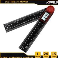 ราคา KIPRUN 200mm Digital Protractor Ruler Inclinometer Goniometer Level Measuring Tool Electronic Angle Gauge Angle Ruler 0 360 (8894361099)