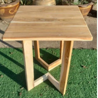 ราคา CProduct โต๊ะข้างโมเดิร์น 60x60สูง70 ซม โต๊ะข้างไม้สัก โต๊ะกาแฟ โต๊ะข้างโซฟา โต๊ะข้างเตียง โต๊ะวางของ งานไม้ดิบไม่ทำสี CPRO 200 (19553196245)