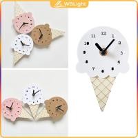 ราคา WBLight Wall Clock Ice Cream Shape Stylish for Decorating Childrens Rooms Office (20887691233)