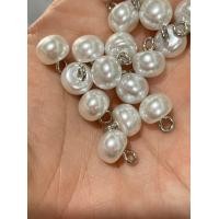 ราคา กระดุมมุกกลม กระดุมเสื้อผ้า ลูกปัดมุกกลม สีขาว ขนาด10มิล เกรดเอ สีสวย 12เม็ด (21058160090)