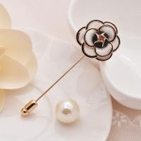 ราคา Camellia เข็มกลัด Pin สีดำสีขาวดอกไม้สีชมพูมุกหญิงเข็มกลัดอุปกรณ์เสริม (15573821657)