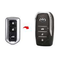 ราคา กรอบกุญแจ toyota กรอบกุญแจพับ toyota กรอบกุญแจ lexus สำหรับรีโมทศูนย์เท่านั้น รุ่น 2 3 และ 4 ปุ่ม (12431439830)