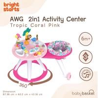 ราคา หัดเดิน จั๊มเปอร์ ของเล่นเสริมพัฒนาการ รถหัดเดิน AWG 2 in 1 Tropic Cool จาก Bright Starts (13880414320)