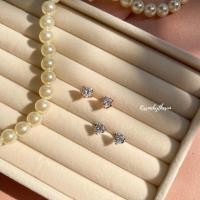 ราคา Kissmebythesun Gem Earrings ต่างหูจี้เพชรหัวใจ ชุบทองคำขาว 14k (19615903345)