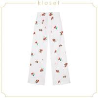 ราคา KLOSET Sweety Tomato Pants PF21 P007 กางเกงขายาว กางเกงผ้าปัก กางเกงผู้หญิง กางเกงแฟชั่น (17251150176)
