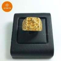 ราคา แหวนทองผู้ชาย ลายมังกรทองเหลี่ยม แหวนทอง เทียบทองจริง 24K แหวนทองไมครอน แหวนผู้ชาย เครื่องประกับ ทอง ทองปลอม (9221026742)