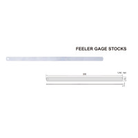 ราคา INSIZE ฟีลเลอร์เกจ แยกชิ้นแบบยาว 12 นิ้ว รุ่น 4622 100 ขนาด 1 00mm AC 16um Feeler Gage Stocks (2460956215)