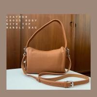 ราคา กระเป๋าหนังแท้หูหิ้ว มีสายสะพายยาว (20477721413)