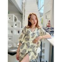 ราคา เสื้อฮาวาย เสื้อฮาวายญี่ปุ่น เสื้อเชิ้ตวินเทจ Hawaiian Shirts สับปะรดเหลือง (15916175137)