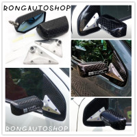 ราคา กระจกมองข้าง กระจก craft square คราฟสแคว ลายF1 คาร์บอนแท้ มี 2 ขนาดนูนให้เลือก L XL เลนส์ฟ้า โหนกใหญ่ คาร์บอนแท้ กระจกมองข้าง (13250044757)