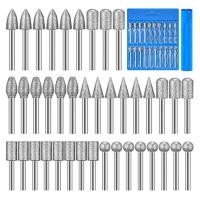 ราคา 40 Pieces Diamond Burr Bits Stone Carving Set for Dremel Rotary Tool with 1 8 Inch Shank for Polishing Engraving Stone (16534362966)