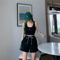 ราคา SBART ชุดชุดกีฬาสองชิ้นเสื้อกั๊กกางเกงขาสั้นรัดรูปแฟชั่นของผู้หญิงห้องออกกำลังกายโยคะที่ทำงาน (21231566498)