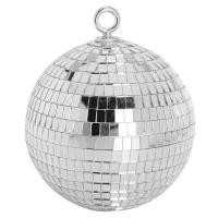 ราคา 30cm Disco Light Mirror Ball Stage Reflective Party Mirror Balls Silver with Hanging Rings for Dance BirthdayHome (15293665195)