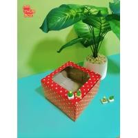 ราคา กล่องเค้ก กล่องเค้กแม็ค 1 ปอนด์ ทรงสูง พิมพ์หัวใจแดง 100ใบ แพ็ค (12918461130)