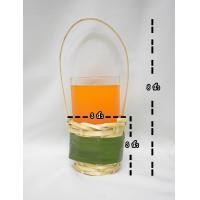 ราคา ที่ใส่แก้วน้ำไม้ไผ่ทรงเตี้ย มีหูจับ แก้ว สานไม้ไผ่ ปลอกใส่แก้ว แก้วสาน ขนาดกว้าง 3 สูง 3 นิ้ว ใส ขนม อาหาร (17314041335)