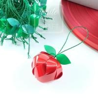 ราคา ชุดพับเหรียญโปรยทานแอปเปิ้ลแดง 100 ลูก (451245126)