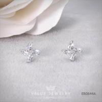 ราคา Value Jewelry ER0644 กว้าง0 9cmยาว0 9cm เครื่องประดับเพชรCZ เกรดพรีเมี่ยม หนีบ ห่วง ระย้า คริสตัล เพชร สร้อยข้อมือ สร้อยคอ แหวน (455072009)