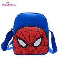 ราคา การ์ตูนกระเป๋าสะพายไหล่ของเด็ก Muzly สไปเดอร์แมนกัปตันอเมริกากระเป๋าสะพายข้างกันน้ำสบายๆ Dompet Koin (21091858571)