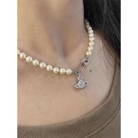 ราคา Vivienne Westwood สร้อยคอแปซิฟิกตะวันตกดาวเคราะห์ดาวเสาร์หลังหมุดมุก Vivian Choker Light สร้อยคอหรู Joker สายโซ่สายโซ่สายโซ่ของ Clavicle Original British (17822862636)
