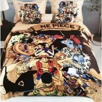 ราคา ชุดผ้าปูที่นอนวันพีช ผ้าปูที่นอนลายลูฟี่ ครบเซท 6 ชิ้น มีผ้านวม สินค้าพร้อมส่ง (16190710402)