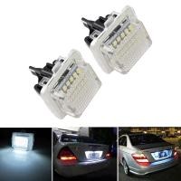 ราคา 1 คู่ 18 LEDอัตโนมัติหมายเลขทะเบียนแสงรถโคมไฟใบอนุญาตไฟท้ายโฟกัสBenz W204 5D W207 W212 W216 W221 6000 พัน 12 โวลต์ 3 วัตต์รถจัดแต่งทรงผม (3203788407)