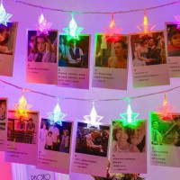ราคา Home Cool ไฟกระพริบตัวหนีบรูปดาว สีRGB 3 เมตร ใช้ตกแต่ง ปาร์ตี้ ประดับเต็นท์ ประดับปีใหม่ ประดับห้อง ประดับแคมป์ เทศกาล ไฟกลางแจ้งกันน้ำ คริสต์มาส ปีใหม่ งานแต่งงาน งานเลี้ยง แต่งสวน แต่งห้อง ไฟเส้น ไ