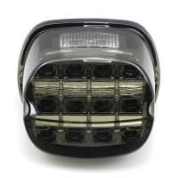 ราคา ไฟ LED ท้ายรถจักรยานยนต์ไฟท้ายสำหรับ Harley Touring Road King Dyna Softail ขับรถเบรกโคมไฟป้ายทะเบียนควัน เลนส์สีแดง (14156141373)
