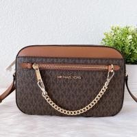 ราคา กระเป๋าหนังNew Michael Kors Jet Set Large Logo Crossbody Bag MB 335 มีสายสะพายได้ งานแท้ ส่งฟรี (17306259361)
