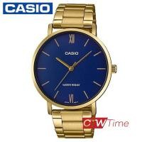 ราคา CASIO Standard นาฬิกาข้อมือผู้ชาย สายสแตนเลส รุ่น MTP VT01G 2BUDF หน้าปัดสีน้ำเงิน (3758954986)