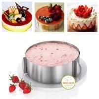 ราคา ริงเค้ก เค้กริง ปรับขยายได้ 6 12 นิ้ว แม่พิมพ์มูส เค้กริงกลม เค้กริง พิมพ์วงแหวนเค้ก มูสริง พิมพ์วงกลม มูสเค้ก (17651831904)