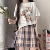 ราคา พร้อมส่ง ผู้หญิง เอวสูง กระโปรงพลี สไตล์ญี่ปุ่น JK กระโปรงลายสก๊อต ลายสก๊อตน่ารัก กระโปรงเทนนิส (20956001067)