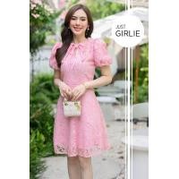 ราคา เดรสสีชมพู รวมเดรสสีชมพู ชุดออกงาน ธีมชมพู เดรสสวย ชุดแซกสีชมพู มีไซส์ S M L XL (20869139254)