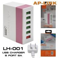 ราคา ปลั๊กไฟ Lumira รุ่น LH 001 หัวชาร์จ 6พอร์ต Qualcomm Quick Charge 3 0 USB Charger 6 Port 8A สายยาว 1 2เมตร (19553380024)
